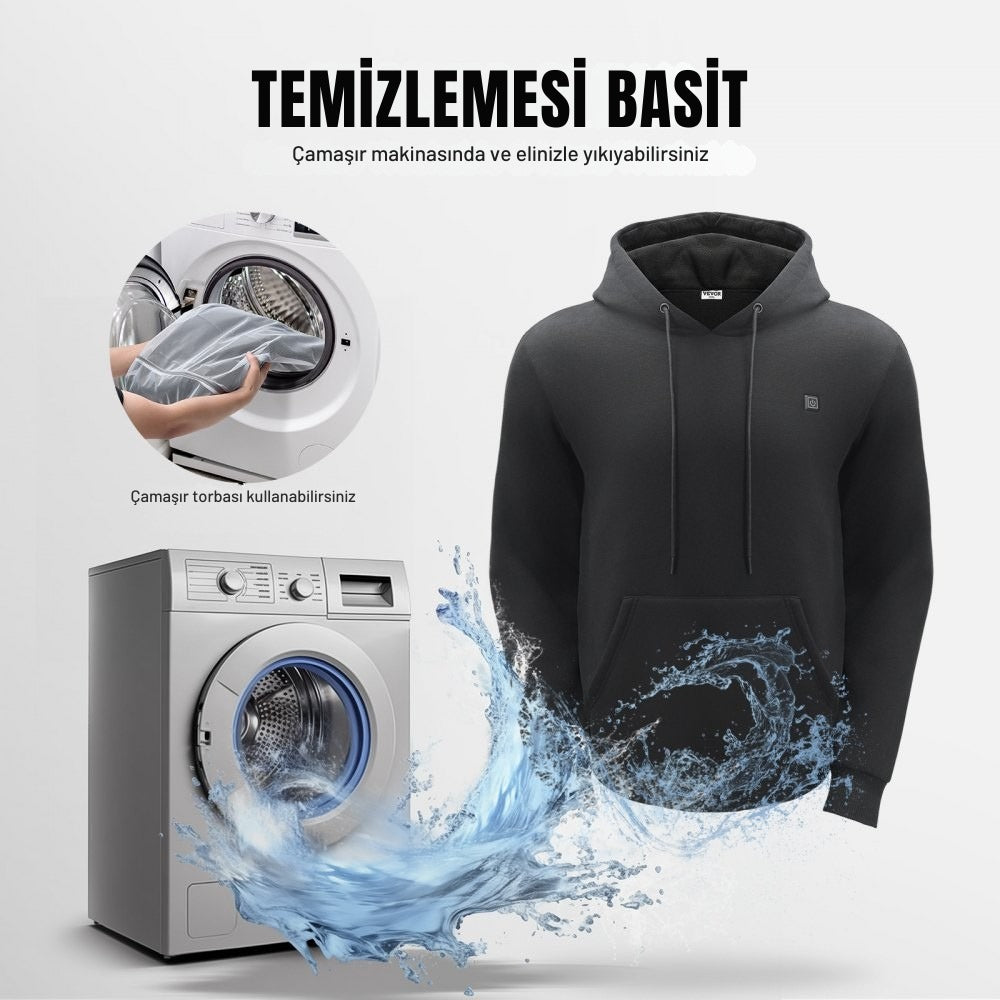 ThermaSweat — Isıtmalı Kapüşonlu Sweatshirt